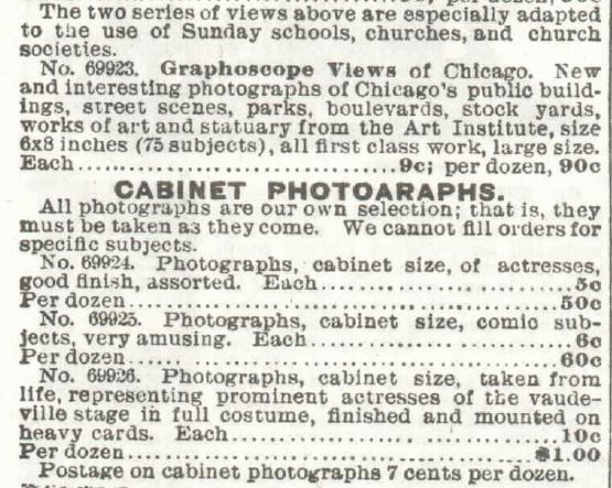 Kristin Holt | Stereoscopes: Victorian Photograph Viewing. Part 4 of 4: Stereoscopic Views offered for sale by Sears, Roebuck and Co., 1897.