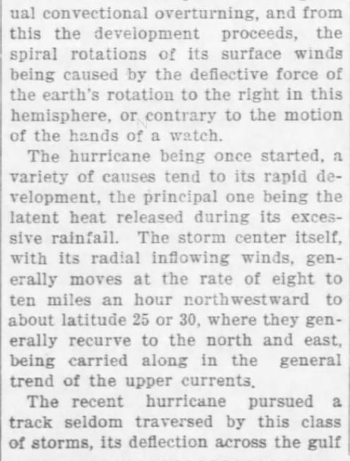 Kristin Holt | Great Hurricane, Galveston, TX (September 8, 1900). Cause of Hurricanes, Part 2 of 3. The Weekly Star and Kansan of Independence, Kansas, on September 21, 1900