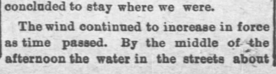 Kristin Holt | Great Hurricane, Galveston, TX (September 8, 1900). Galveston Storm Part 8. Salina Daily Republican-Journal of Salina, Kansas, September 18, 1900.