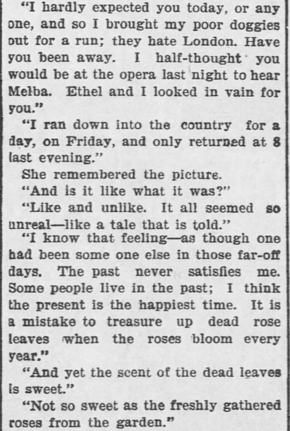 Kristin Holt | Pleasance? Is that a real name? Like a Tale Told, Part 10, published in The Hays Free Press of Hays, Kansas on July 20, 1901.