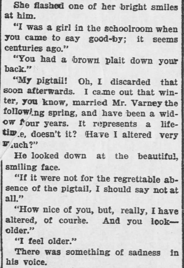 Kristin Holt | Pleasance? Is that a Real Name? Like a Tale Told, Part 3, published in The Hays Free Press of Hays, Kansas on July 20, 1901.
