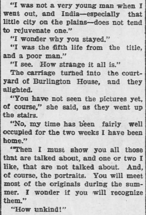 Kristin Holt | Pleasance? Is that a Real Name? Like a Tale Told, Part 4, published in The Hays Free Press of Hays, Kansas on July 20, 1901.