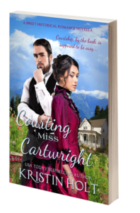 Kristin Holt | Paperback cover art: Courting Miss Cartwright