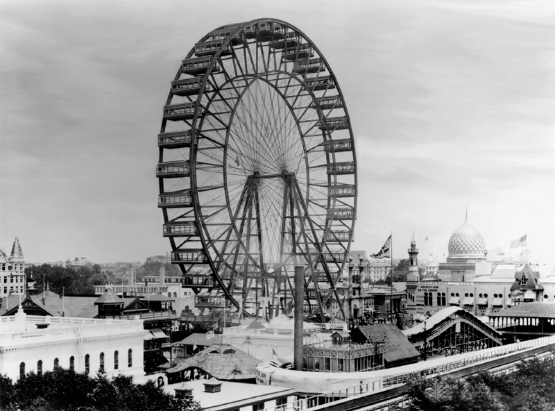 Kristin Holt | BOOK REVIEW: It Happened At The Fair. The original Ferris Wheel at the 1893 World Columbian Exposition in Chicago. [Image: Public Domain via Wikipedia]