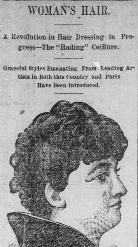 Kristin Holt | Styling Ladies' Hair, American 19th Century. Woman's Hair, Part 1, published in the Fort Worth Daily Gazette of Fort Worth, Texas, on February 24, 1889.
