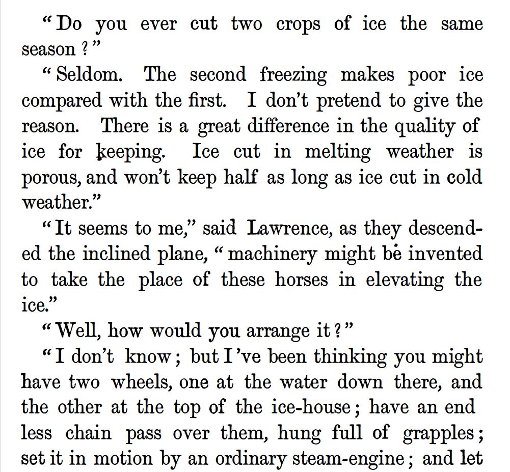 Kristin Holt | Nineteenth Century Ice Cutting, Part 2. Lawrence's Adventures, Chapter 2, part 11.