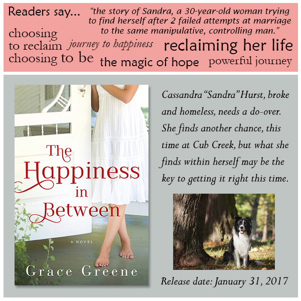 Kristin Holt | Introducing: THE HAPPINESS IN BETWEEN by Grace Greene. What Readers Say about The Happiness in Between.