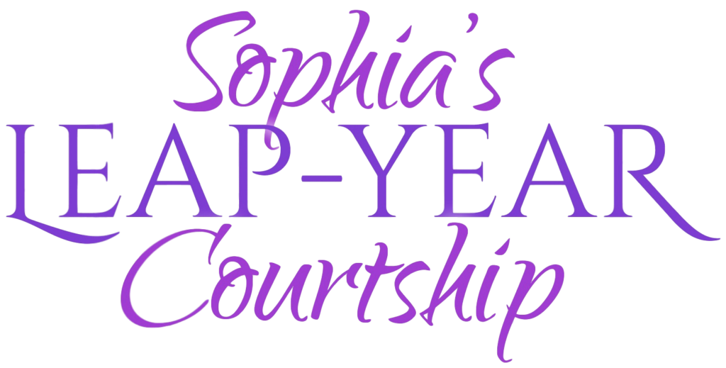 Kristin Holt | New Release: Sophia's Leap-Year Courtship. Book Title, as found in cover design.