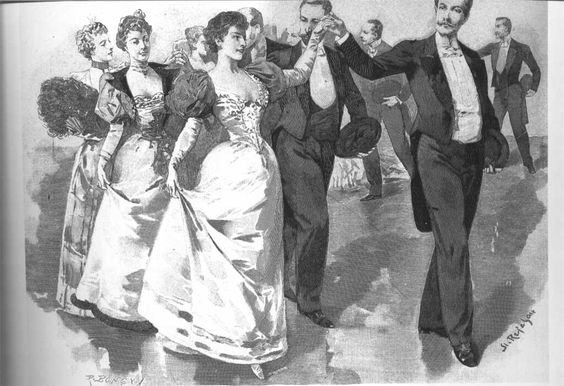 Kristin Holt | Victorian Dancing Etiquette. A good party starts with a poloniase! Image: Pinterest.