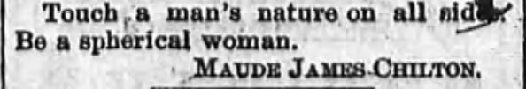 Kristin Holt | How to Attract Men, Part 5. Newspaper article: The Sun and the Erie County Independent of Hamburg, New York, April 6, 1894.