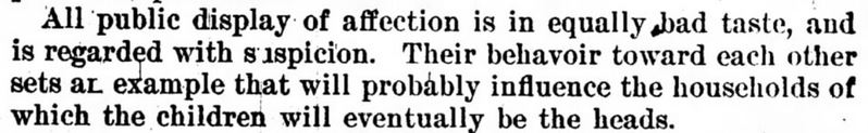 Kristin Holt | Law Forbidding Kissing...on the streets of Mountain Home? "All public display of affection is in equally bad taste, and is regarded with suspicion. Their behavoir toward each other sets an example that will probably influence the households which the children will eventually be the heads." Published in The Idaho Statesman of Boise City, Idaho on September 22, 1901.