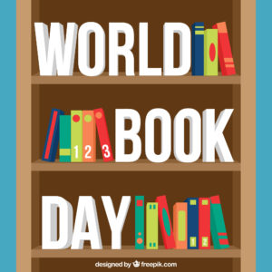 Kristin Holt | World Book and Copyright Day: April 23rd. "World Book Day," design by freepik. Used with premium subscription.