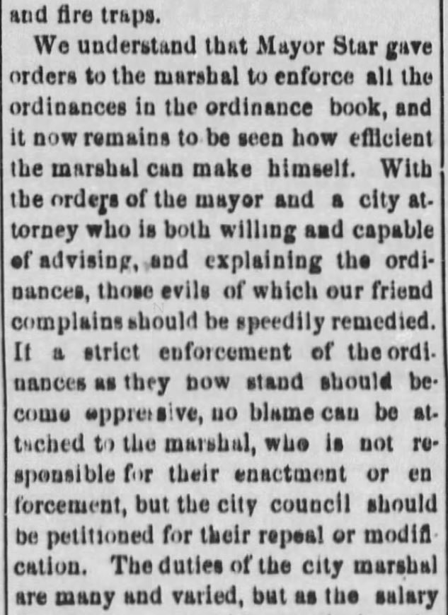 Kristin Holt | "Nineteenth Century Problems". The Black Hills Daily Times of Deadwood, South Dakota, May 22, 1884. Part 4.
