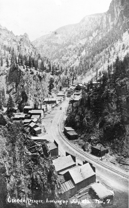 Kristin Holt | Introducing: Heidi Vanlandingham's The Woodworker's Mail-Order Bride. Vintage photograph: Creede original town site, 1892, from Historical Society Archive.