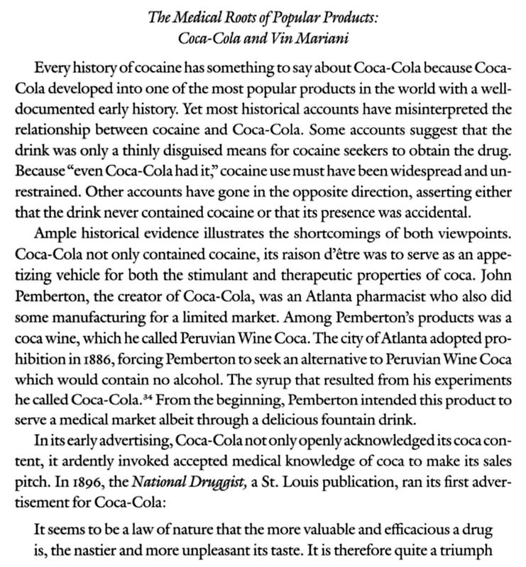 Kristin Holt | Cocaine in Victorian Coca-Cola: Going... Going... Gone? Excerpt from Cocaine: From Medical Marvel to Modern Menace in the United States, 1884-1902, courtesy of Google. 