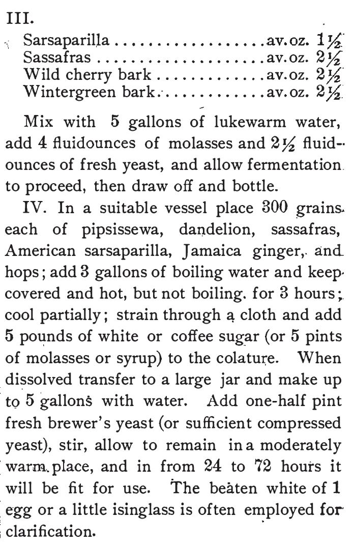 Kristin Holt | The Victorian Root Beer War. Root Beer Recipe from The Standard Formulary: A Collection of Nearly Five Thousand Formulas, 1900, pg. 395. Part 3.
