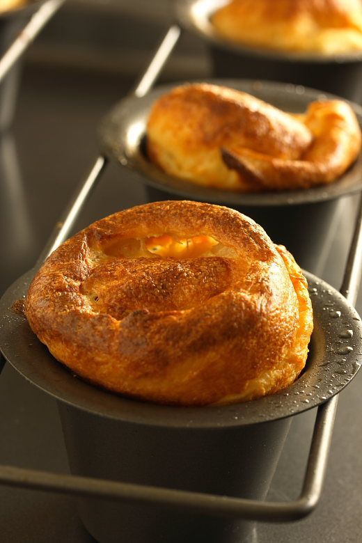 Kristin Holt | Victorian Fare: Yorkshire Pudding. Image of individual Yorkshire Puddings, courtesy of Pinterest.