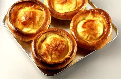 Kristin Holt | Victorian Fare: Yorkshire Pudding. Photograph of traditional Yorkshire Pudding. Image courtesy of realfood.com.