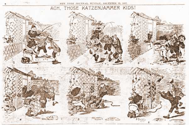 Kristin Holt | Victorian America's Harvest Celebrations. A Katzenjammer Kids comic published in the New York Journal, Sunday, December 17, 1897.