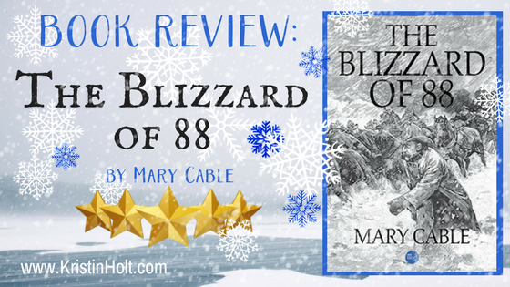 BOOK REVIEW: The Blizzard of 88 by Mary Cable (kindle edition, 2017)