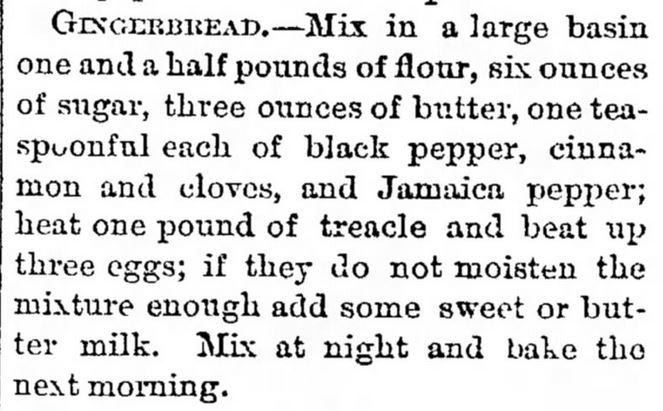 Kristin Holt | Victorian Fare: Cookies. Gingerbread recipe from The Marion Star of Marion, Ohio. Dated June 2, 1881.