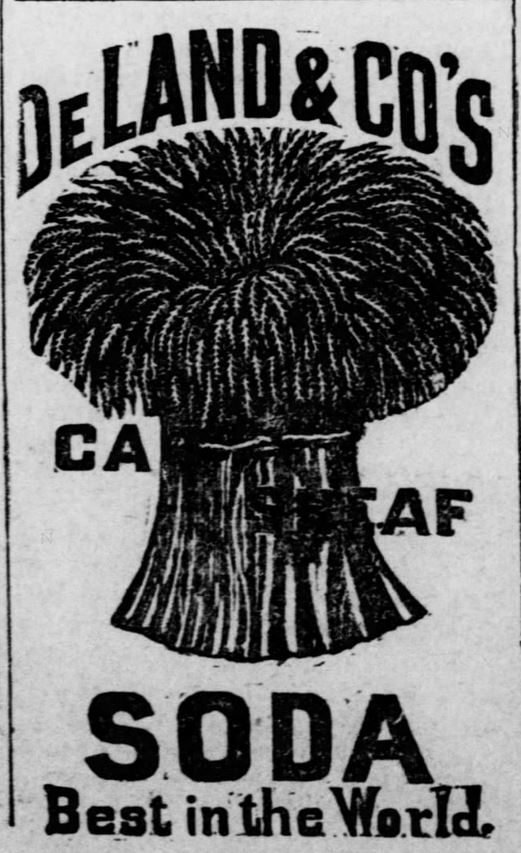 Kristin Holt | Victorian Baking: Saleratus, Baking Soda, and Salsoda. Advertisement for <strong>DeLand &amp; Co's Cut Sheaf Soda</strong>, printed in <em>The Osage County Chronicle</em> of Burlingame, Kansas on January 21, <strong>1886</strong>.