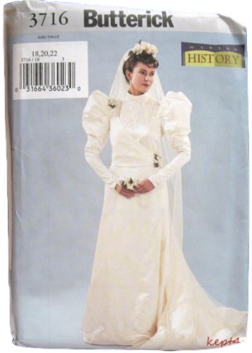 Kristin Holt | Ladies Fashions: Huge Sleeves of the 1890s. "Making History" sewing pattern, Butterick No. 3716.