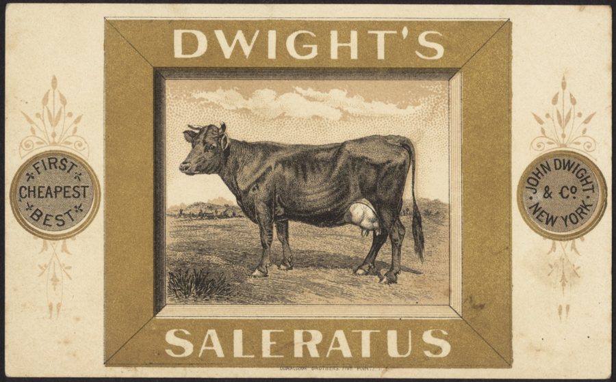 Kristin Holt | Pearl Ash, Potash, and the Ashery. Image: Side 1 of Dwight's Saleratus. Image: Digital Commonwealth, Massachusetts Collections. No copyright.
