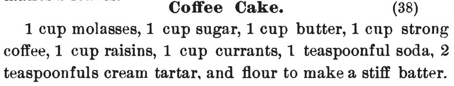 Kristin Holt | Vintage Coffee Cake. Recipe for coffee cake from Three Hundred Tested Recipes, 2nd Edition, published 1895.