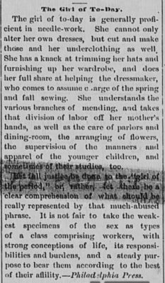 Kristin Holt | Hidden Benefits of a Calico Ball. Clinch Valley news of Tazewell, Virginia, August 6, 1886.