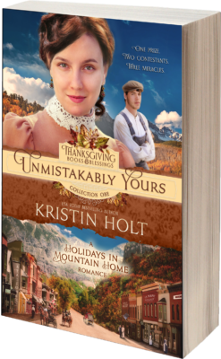 Kristin Holt | History: Unmistakably Yours. Cover Art, represented as a paperback in 3D: Unmistakably Yours by USA Today Bestselling Author Kristin Holt.