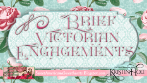 Kristin Holt -"Brief Victorian Engagements", an article about courtship and engagements in the late Victorian era, by USA Today Bestselling Author Kristin Holt. Related to Courtship, Old West Style.