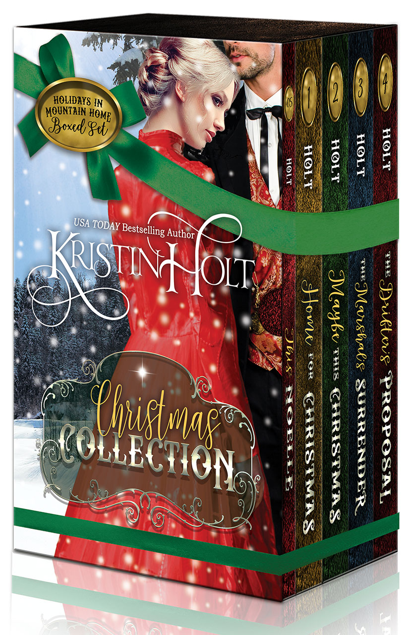 Kristin Holt -Book Cover Image for title: CHRISTMAS COLLECTION: Holidays in Mountain Home by USA Today Bestselling Author Kristin Holt.