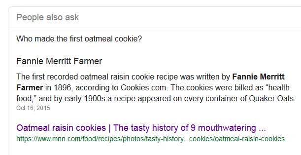 Kristin Holt | Victorian Oatmeal Cookies. Google search: "Who made the first oatmeal cookie?"
