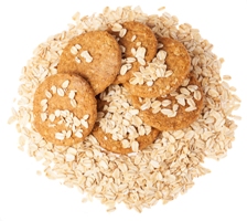 Kristin Holt | Oatmeal Biscuits (cookies) on Oats, Image copyright credit: freepik, image used with paid premium subscription.