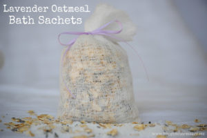 Kristin Holt | Oatmeal in the Victorian Toilette: Image: contemporary Lavender Oatmeal Sachets by Happy Homemaker Me
