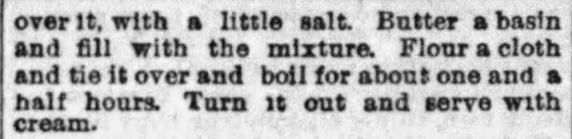 Kristin Holt | Oatmeal Pudding Part 2 of 2 published in The Boston Globe of Boston, Massachusetts on January 22, 1893.