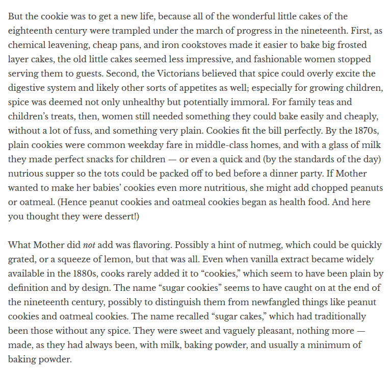 Kristin Holt | Sugar Cookies in Victorian America: A snippet from David Walbert's A Brief History of the Sugar Cookie. Link provided.