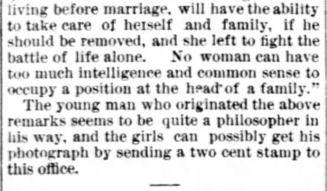 Kristin Holt | Who Makes the Best (Victorian) Brides? Working Women make the Best Wives, Part 2 of 2. (Seasonal Jobs at Christmastime.) From Springfield Daily Republic of Springfield, Ohio. December 26, 1886.