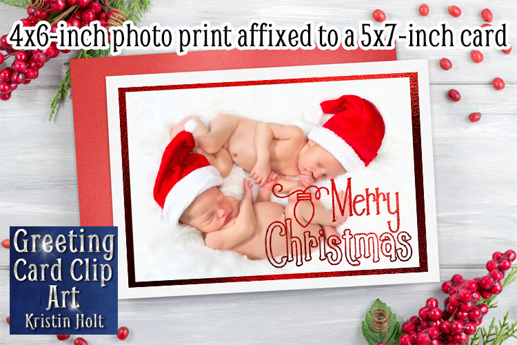 Merry Christmas, Casual, Clip Art Bundle by Kristin Holt, Example 4