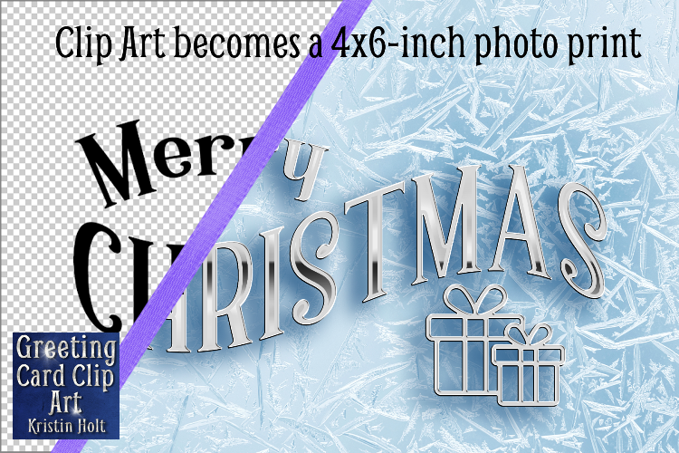 Merry Christmas, Casual, Clip Art Bundle by Kristin Holt, Example 5