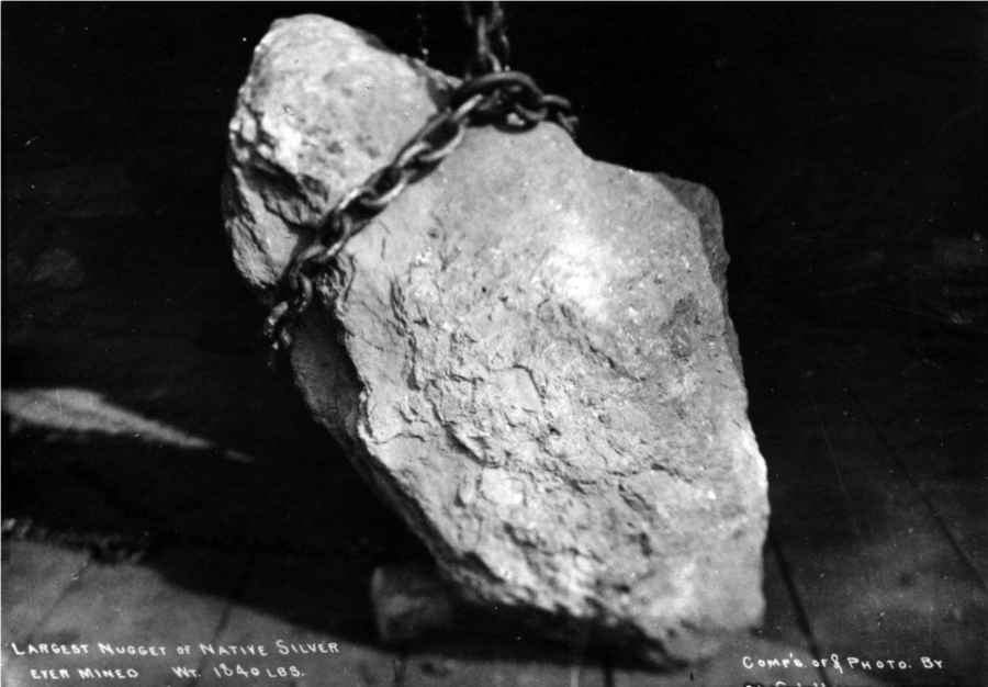 Kristin Holt | Victorian America's Gold and Silver Cakes. A large nugget of native silver, mined at Aspen, Colorado, 1894. Image: Public Domain, courtesy of Wikipedia.