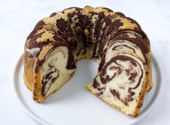 Kristin Holt | Victorian America's Marble Cakes. Photo: Old-Fashioned Marble Bundt Cake, courtesy of Food Network.